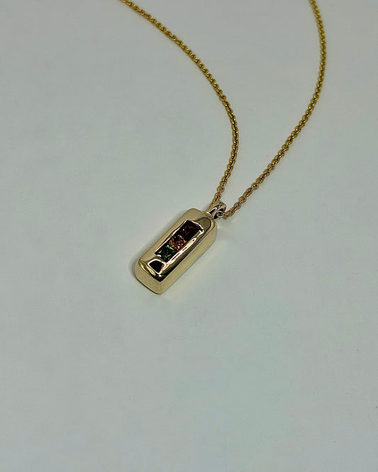 Channel Pendant - 9ct Gold